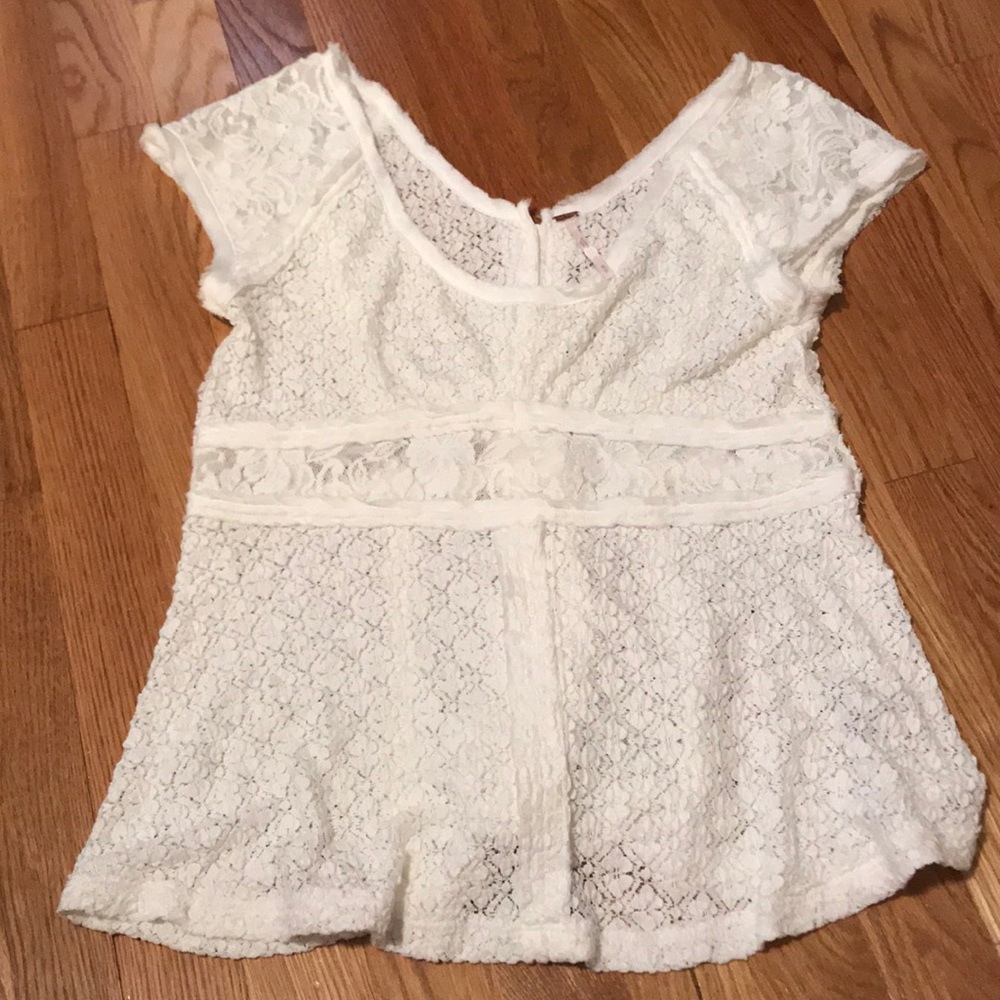 Free People Lace Top